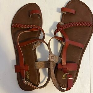 Tan sandal, size 10